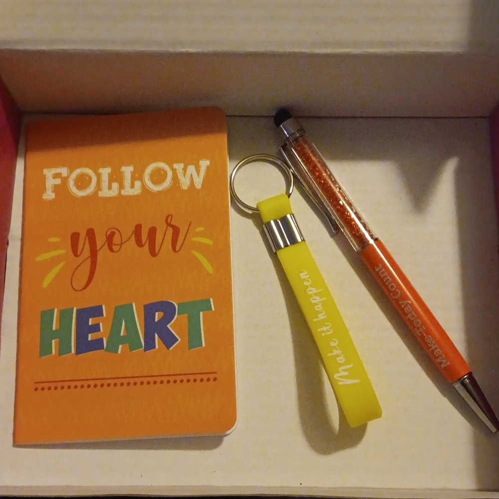 Notebook, Pen & Keychain Set